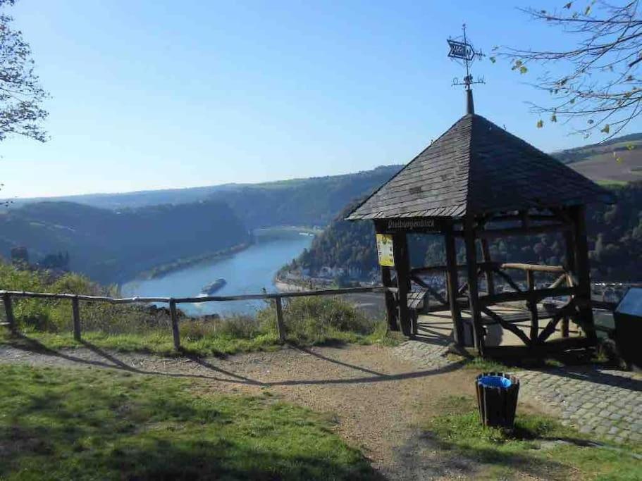 #1 Studioapartment Mit Loreleyblick Direkt An Der Schoensten Etappe Des Rheinsteigs Patersberg Eksteriør bilde